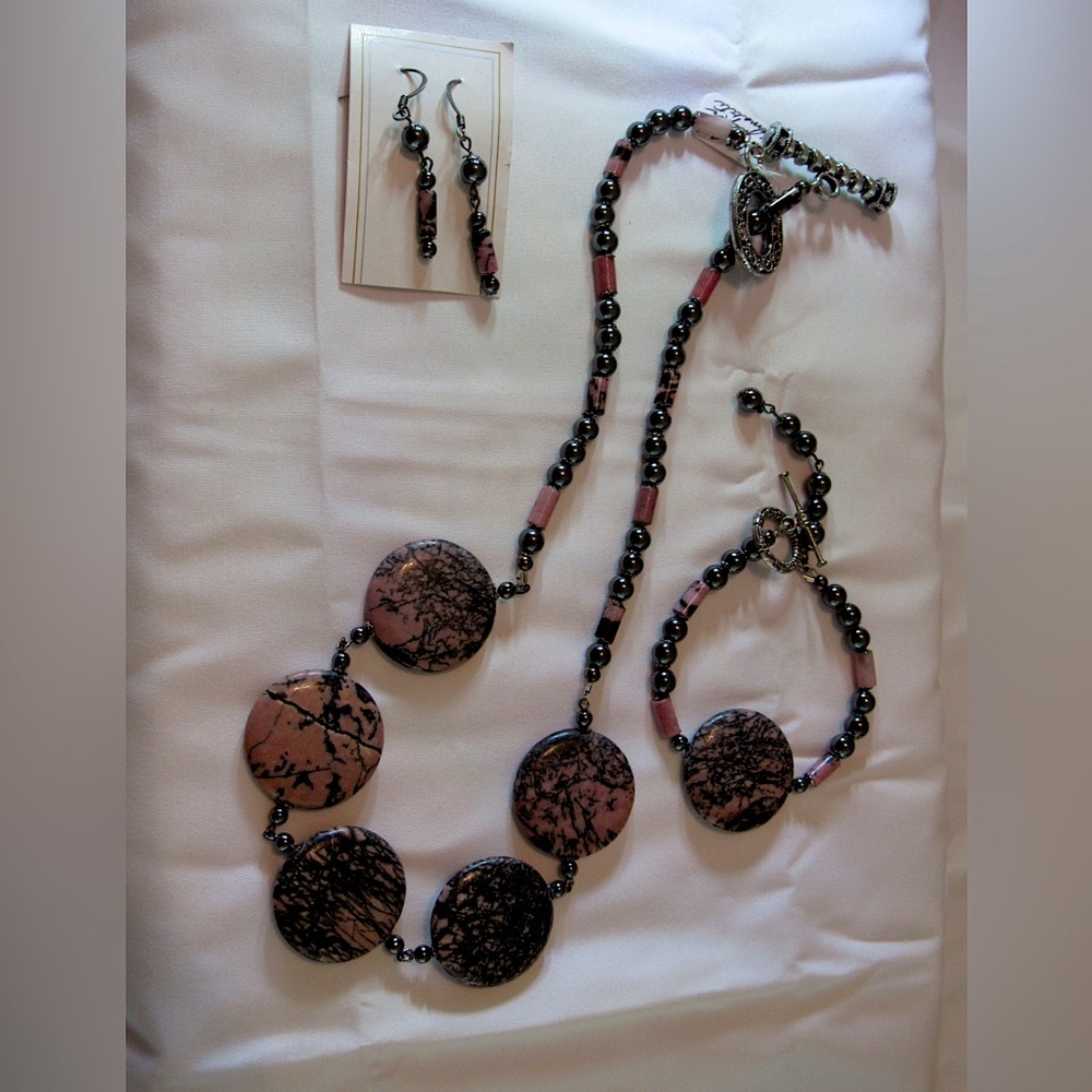Handmade Necklace, Bracelet and Earrings